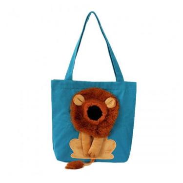 Imagem de Bolsa Transporte Gato Cachorro Pet Animal Estampa Leao Estimacao Passe