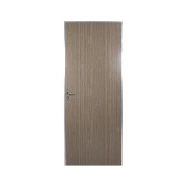 Imagem de Kit Porta de Madeira Lisa 212x75cm com Batente de Aluminio 3,6cm Ecoma