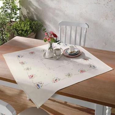 Imagem de Toalha Centro de Mesa Renova Dohler Estampa Digital 78x78 Jardim d, JA