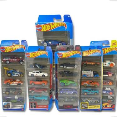 Imagem de Hot Wheels Mattel Pack 5 Carrinhos Originais Metal 1:64 Colecionáveis 