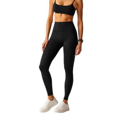 Imagem de Calça Legging Fitness Hope Resort Academia Esportiva Corrida, Preto, M