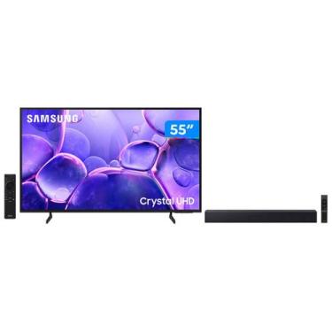 Imagem de Smart TV 55 Samsung 4K UHD Crystal UHD - 3 HDMI + Soundbar B-Series HW