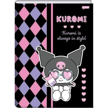 Imagem de Caderno Brochura 1/4 Capa Dura 80 fls. Kuromi - Jandaia