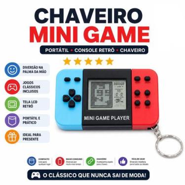 Imagem de Chaveiro Mini Game Portátil Mini Console Videogame Retrô para Colecion