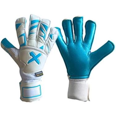 Imagem de Luva De Goleiro Difai Fusion MG Profissional, Azul, Branco, 11