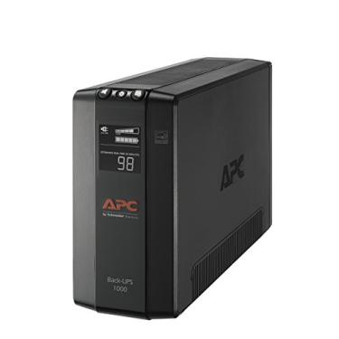 Imagem de APC UPS 1000VA UPS bateria reserva e protetor contra sobretensão, fonte de alimentação de bateria reserva BX1000M, AVR, proteção de dados