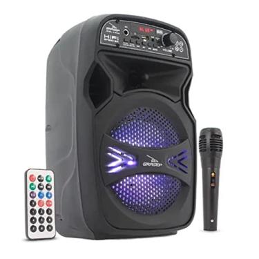 Imagem de Caixinha Som Portatil Bluetooth Usb Sd Fm Microfone D-bh6101