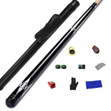 Imagem de LIUHD Tacos de Bilhar de Bilhar para Sinuca de Entretenimento Snooker Bilhar Acessórios Completamente Retos, Conjunto de Tacos de Piscina com Estojo Rígido para Sala de Jogos Bilhar Bar