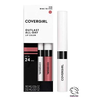 Imagem de COVERGIRL Outlast — Batom hidratante para o dia todo, vinho até cinco e pacote transparente
