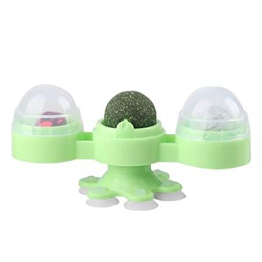 Imagem de Ventosa Brinquedo Gato,Brinquedos do gato do com catnip | Brinquedo gato provocante com luz piscante, brinquedo interativo para gato com ventosa para gatos