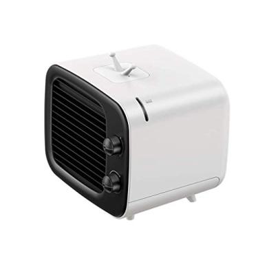 Imagem de ISOBU LILIANG- - Resfriadores Evaporativos 2 em 1 Umidificador de ar condicionado de mesa portátil silencioso ventilador USB Mini 3 velocidades Air Cooler para home office (Cor: Azul) (Cor: Azul) BMZDLFJ-1 (Cor: Preto)