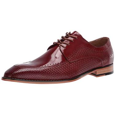 Imagem de STACY ADAMS Sapato Oxford masculino com bico de platão, Conhaque, 7.5
