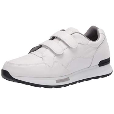 Imagem de Hush Puppies Tênis casual masculino, Couro branco, 9