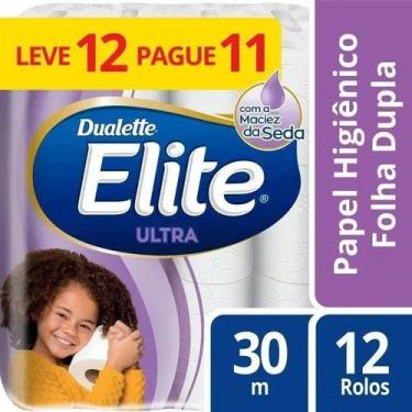 Imagem de Kit Com 4 Papel Higiênico Folha Dupla Elite 12 Rolos Barato - Softys