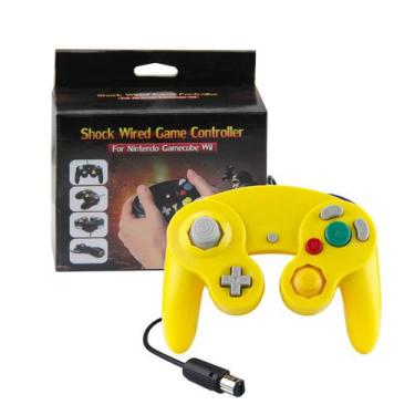 Imagem de Controle Para Game Cube Nintendo Wii/U Switch Computador Amarelo