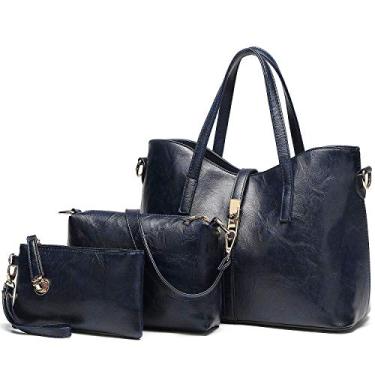 Imagem de Bolsas e bolsas TcIFE para mulheres Bolsa de ombro Bolsas carteiras, 5-dark Blue, Medium