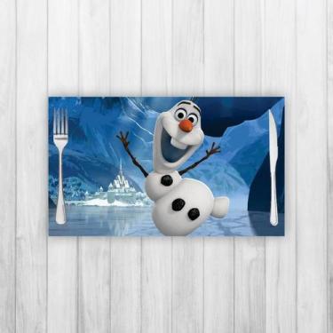 Imagem de Jogo Americano 4 Un Retangular Neoprene Olaf Frozen - Criative Gifts