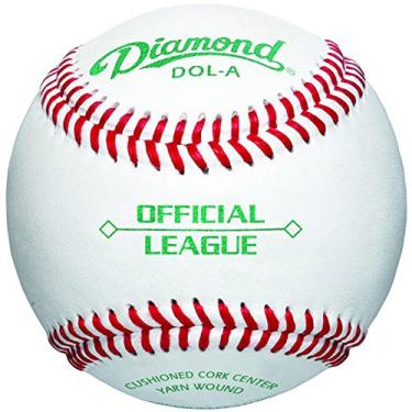 Imagem de Diamond Dol-A Bolas de Beisebol de Couro Oficial League Pacote com 12 Bolas