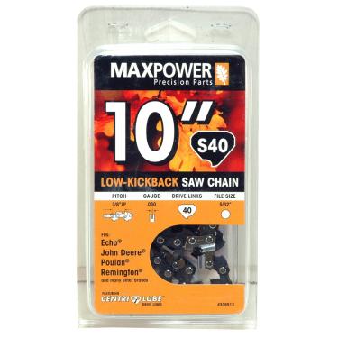 Imagem de Maxpower Corrente para motosserra de 25,4 cm para Echo, John Deere, Poulan, Remington (S40)