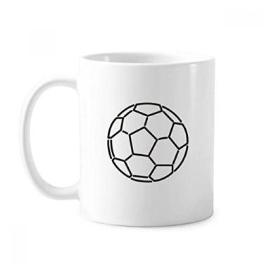 Imagem de Caneca branca preta futebol futebol futebol americano cerâmica cerâmica xícara de porcelana louça
