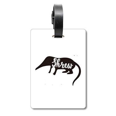 Imagem de Malhaços Preto e Branco Animal Mala Etiqueta Bagagem Cartão Pendurado Etiqueta Scutcheon Etiqueta, Multicolorido.