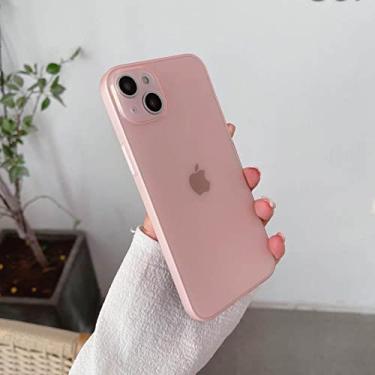 Imagem de Capa de telefone ultrafina fina e fosca transparente para iPhone 14 Pro Max 11 13 12 Mini 7 8 Plus XS X XR Capa transparente roxa profunda, rosa, para SE 2, para SE 3