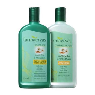 Imagem de Shampoo E Condicionador 320ml Camomila E Amêndoas Farmaervas
