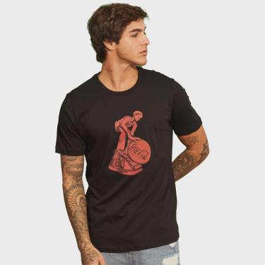 Imagem de Camiseta Coca Cola Basketball V23 Preto Masculino