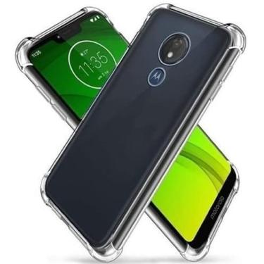 Imagem de Capa Case Anti impacto Transparente Moto G6 Plus Play Moto G7 Plus Power - Bordas Reforçadas Silicone TPU (Moto G6 Plus)
