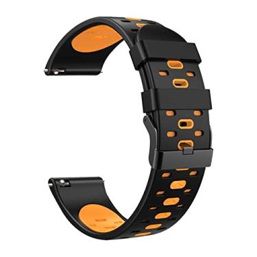 Imagem de DFAMIN Pulseira Smart Watch Pulseira Pulseira Para Xiaomi Mi Color Watchband Para Huawei GT3 46mm Pulseira de Silicone (Cor: Estilo F, Tamanho: Para GT 3 46mm)