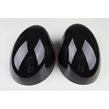 Imagem de Adesivo de tampa de decalque interior preto para Mini Cooper ONE S JCW F Series F54 Clubman 2016 a partir (tampa do espelho lateral sem furo 2014-2019)