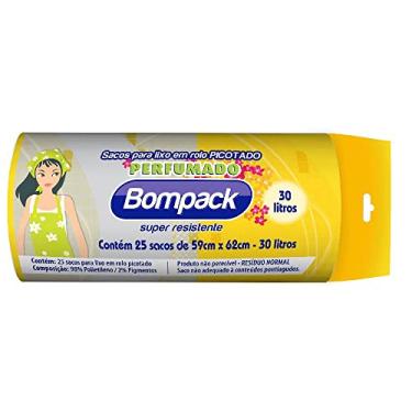 Imagem de Saco De Lixo Bompack 30Lt Roll Azul Moca Perfumado C/25