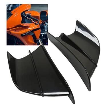 Imagem de Aerofólio Aerodinâmico Aerodinâmico Aerodinâmico Aerodinâmico Aerofólio Lateral Motocicleta Spoiler Lateral Motocicleta para Z900 Z1000 (Preto brilhante)