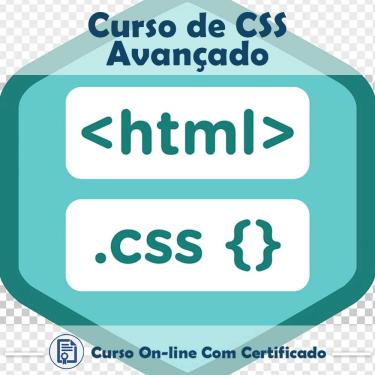 Imagem de Curso online em videoaula sobre de CSS Avançado com Certificado + 2 brindes