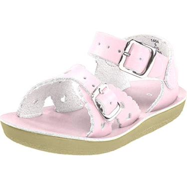 Imagem de Salt Water Sandals Sandália de coração da Hoy Shoe (bebê/criança pequena/criança grande), Rosa brilhante, 10 Toddler