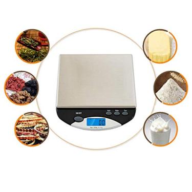 Imagem de balanças de cozinha para uso doméstico, balança de cozinha eletrônica, balanças de cozinha, balanças de joalheria para assar chamadas de pequenos ingredientes de grama de comida de chá