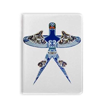 Imagem de Caderno de pipa de cultura chinesa com estampa tradicional e capa de goma