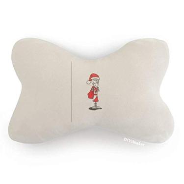Imagem de DIYthinker Saco de chapéu natalino Papai Noel Horus com acabamento de carro, almofada para apoio de cabeça
