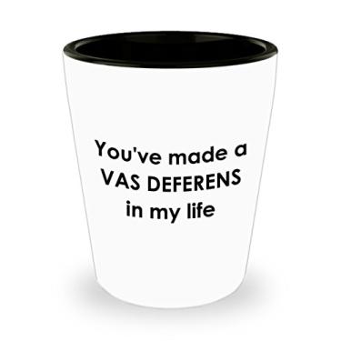 Imagem de Copos medicinais para trocadilhos – You made a Vas Deferens in My Life – ideia de e Natal
