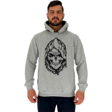 Imagem de Blusa Moletom MXD Conceito Tradicional Com Touca Dead Skull Masculina-Masculino