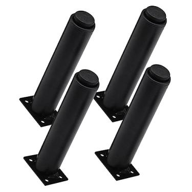 Imagem de TOVINANNA 4 peças de pernas ajustáveis para mesa, mesa, bancada, pernas, móveis, móveis, mesa de café, pernas de metal, para área externa, pernas de metal, pernas de armário, pernas de metal para mesa, sofá