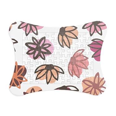 Imagem de Petal Abstract Plants Art Pattern Moldura de quebra-cabeça Decoração de imagem Enfeite de jogo de quebra-cabeça