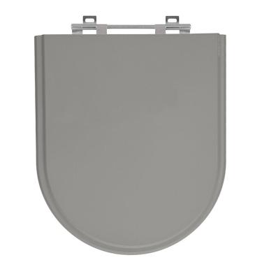 Imagem de Assento Sanitário Carrara Cinza Vip (Escuro) Tampa para Vaso Deca de Madeira Laqueada - SB