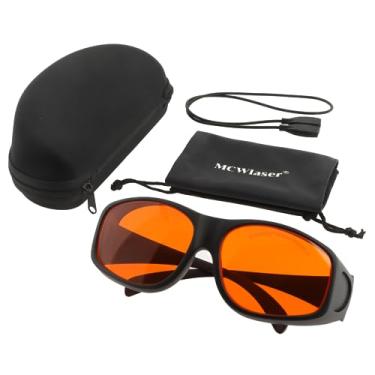 Imagem de MCWlaser Óculos de segurança a laser profissionais OD7+ 190-540nm óculos de proteção CE para lâmpada UV ultravioleta/azul/laser verde 222 nm 248 nm 355 nm 375 nm 405 nm 450 nm 455 nm 473 nm 532 nm