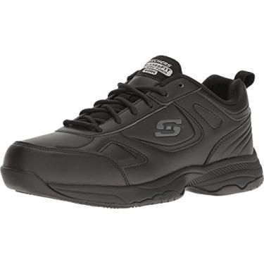 Imagem de Skechers Sapato de trabalho feminino Dighton Bricelyn, Preto, 11 Wide
