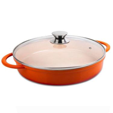 Imagem de Caçarola Antiaderente Hercules 30cm Laranja 3,5L