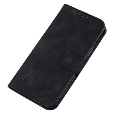 Imagem de Hee Hee Smile Capa de telefone para Sony Xperia 10 III Retro Phone Leather Case Simplicidade Capa de telefone 88 padrões flip back cove preto