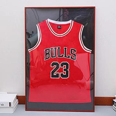 Imagem de Moldura de exibição de camisa esportiva, moldura de exibição de camisa, moldura de exibição montada na parede, moldura de coleção adequada para camisetas, uniformes de futebol, uniformes de