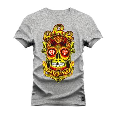 Imagem de Camiseta T-Shirt Confortável Estampada Buda Brand Cinza M