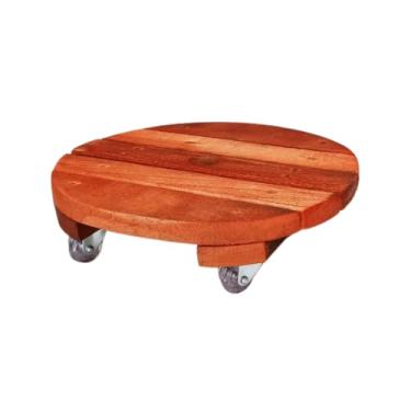 Imagem de Suporte Vaso Plantas 30cm Roda Rodizio Giratorio Gel Silicone Redondo